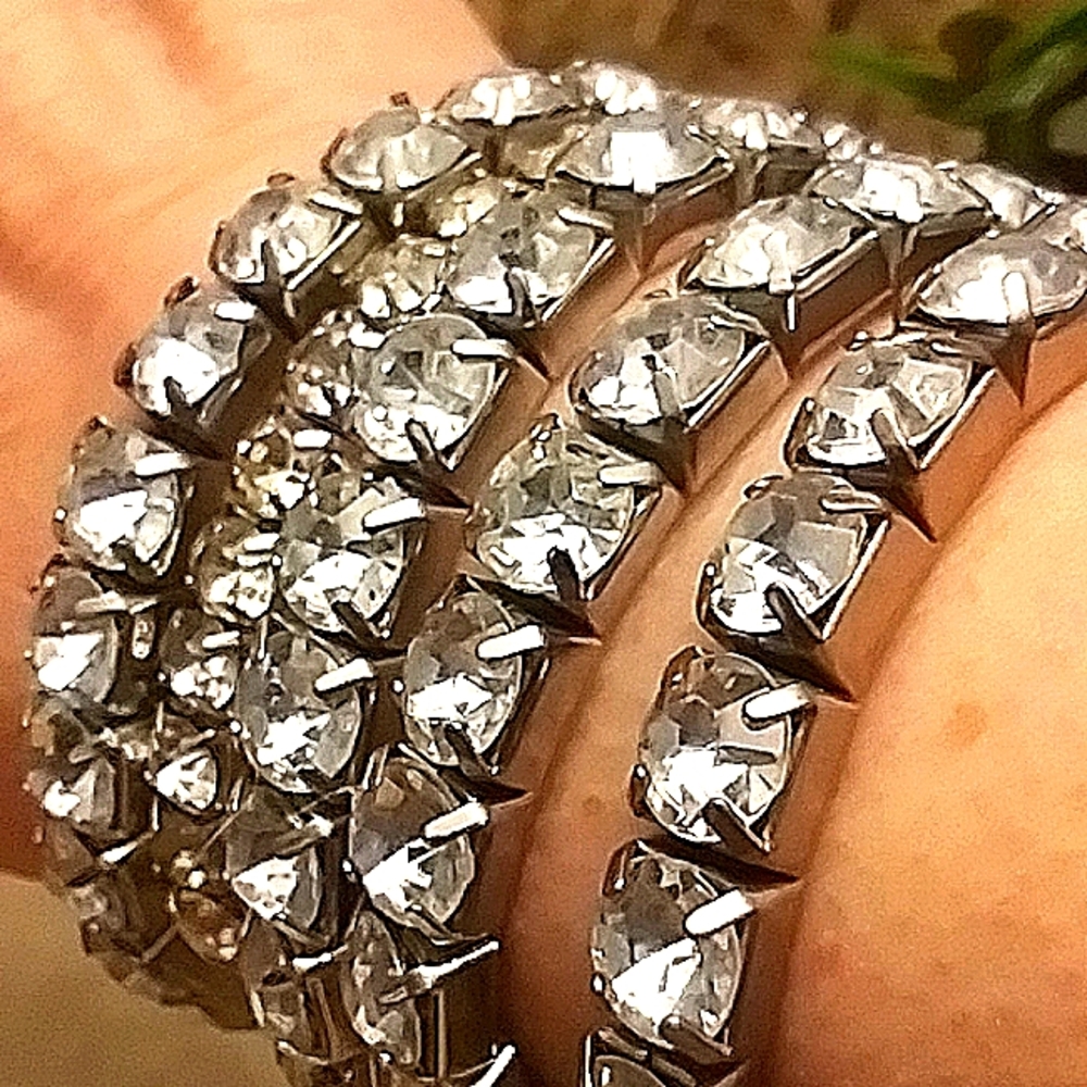 Vintage Five Rhinestone Bracelets